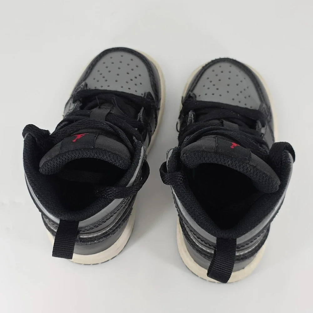 Nike Air Jordan 1 Mid Shadow Kids 4c Black Grey 640735-096